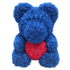 Ours en roses bleu et rouge