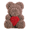 Ours en roses marron