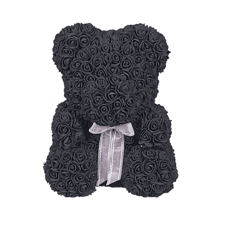 Ours en roses noir