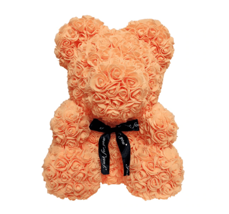 Ours en roses orange
