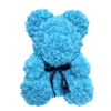 Ours en roses turquoise