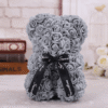Ourson en roses gris
