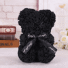 Ourson en roses noir