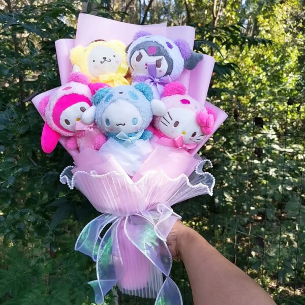 Bouquet Fleur Peluche Lapin Sanrio