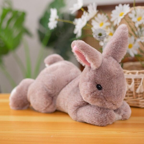 Peluche Lapin Fourrure Réaliste