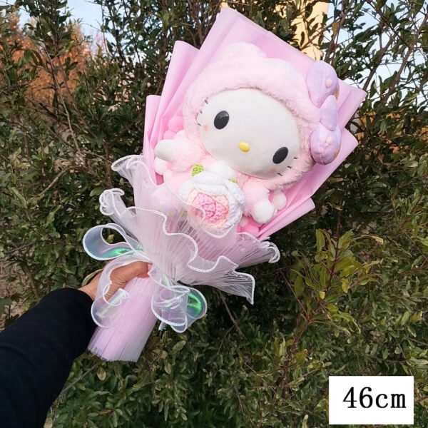 Bouquet de peluches Kuromi,  My Melody, Hello Kitty, Cinnamoroll Sanrio Anime