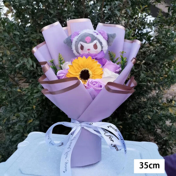 Bouquet Fleur Peluche Hello Kitty