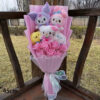 Kuromi My Melody Hello Kitty Cinnamoroll Anime Plush Bouquet Doll Toy Valentine's Day Girls Birthday Christmas Graduation Gift