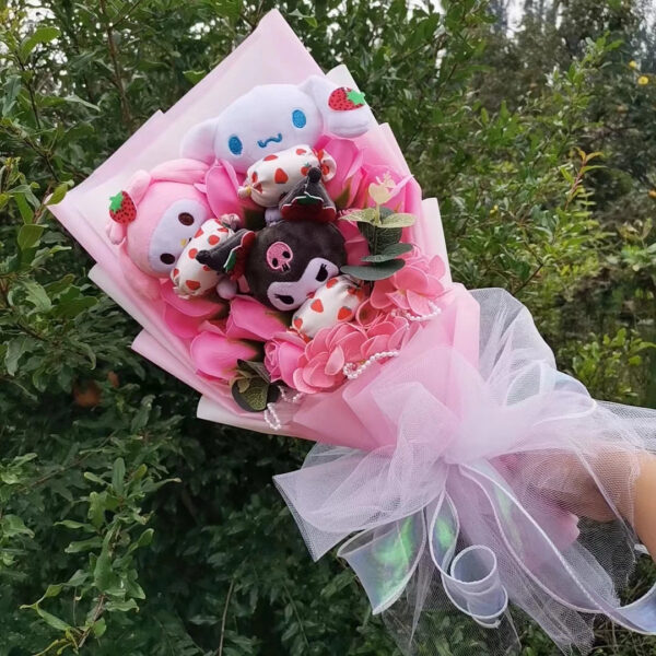 Bouquet Fleur Peluche Lapin Sanrio