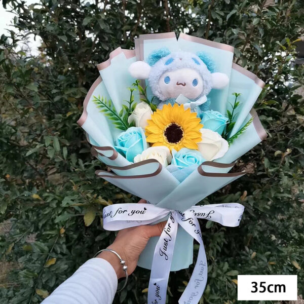 Bouquet Fleur Peluche Hello Kitty