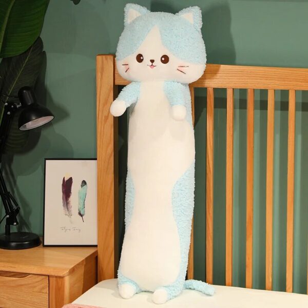 Oreiller en peluche Catnip le long chat