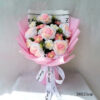 Creative Bouquet Knitted Roses Carnations Flowers Hand-Knitted Birthday Crochet Teacher's Day Valentine Christmas Gifts
