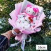 Bouquet Fleur Peluche Chat Hello Kitty - Bouquet de Fleurs Savon