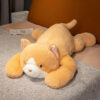 Peluche géante de chat orange