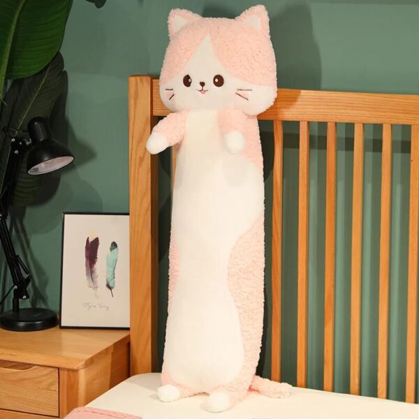 Oreiller en peluche Catnip le long chat
