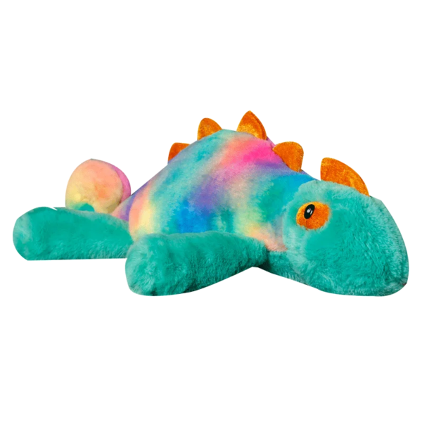 Peluches caméléon colorées