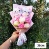 Bouquet Fleur Peluche Chat Hello Kitty - Bouquet de Fleurs Savon