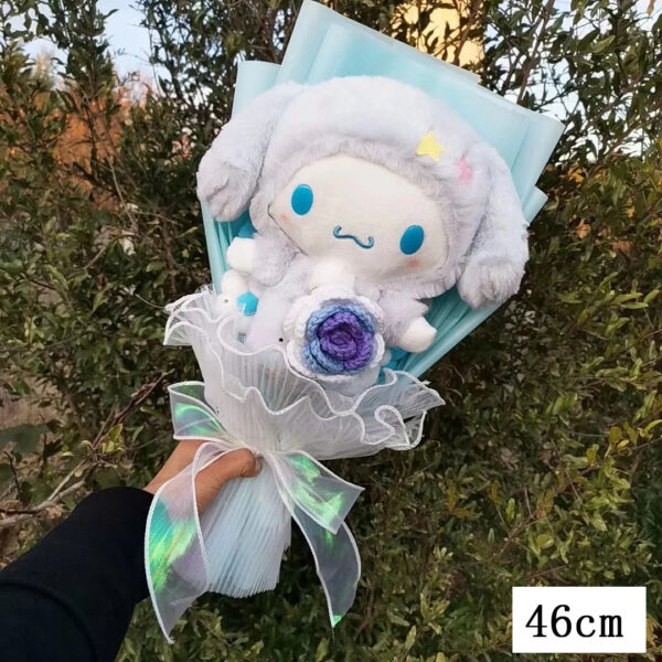 Bouquet de peluches Kuromi,  My Melody, Hello Kitty, Cinnamoroll Sanrio Anime