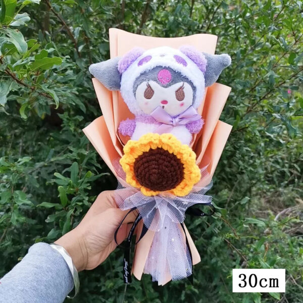 Bouquet de peluches Kuromi,  My Melody, Hello Kitty, Cinnamoroll Sanrio Anime