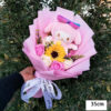Bouquet Fleur Peluche Hello Kitty