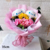 Anime My Melody Plush Toy Cinnamoroll Teddy Bear Cartoon Flower Bouquet Valentine's Day Christmas Birthday Holiday Gifts