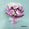 Creative Bouquet Knitted Roses Carnations Flowers Hand-Knitted Birthday Crochet Teacher's Day Valentine Christmas Gifts