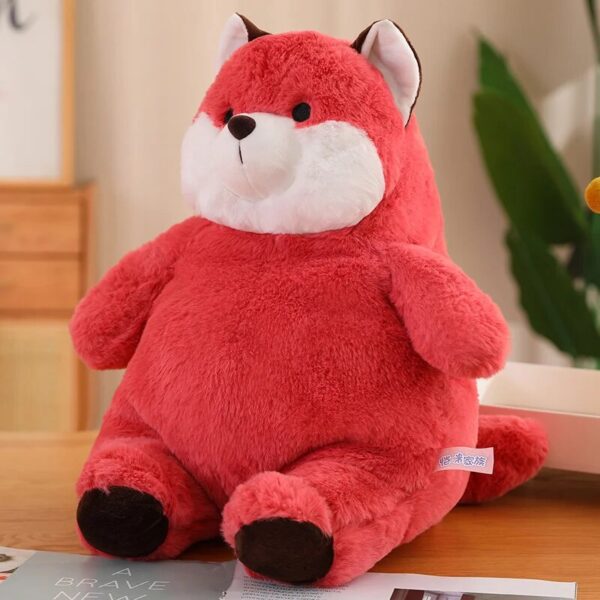 Peluche renard roux joufflu