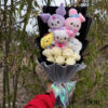 Kuromi My Melody Hello Kitty Cinnamoroll Anime Plush Bouquet Doll Toy Valentine's Day Girls Birthday Christmas Graduation Gift