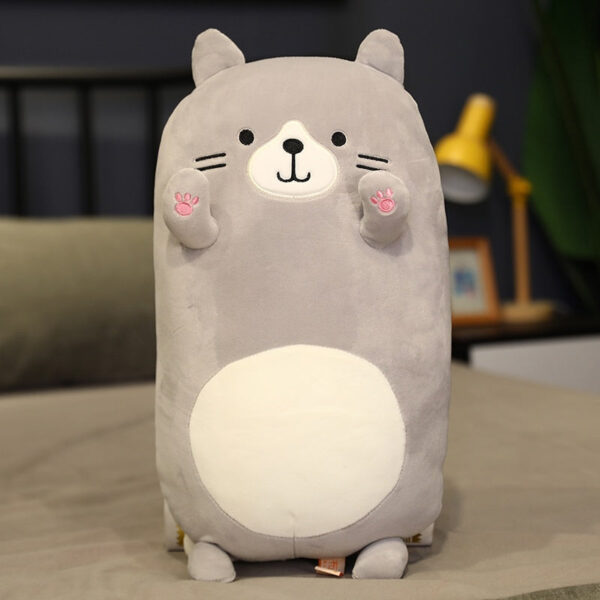 Peluche chat calicot multicolore