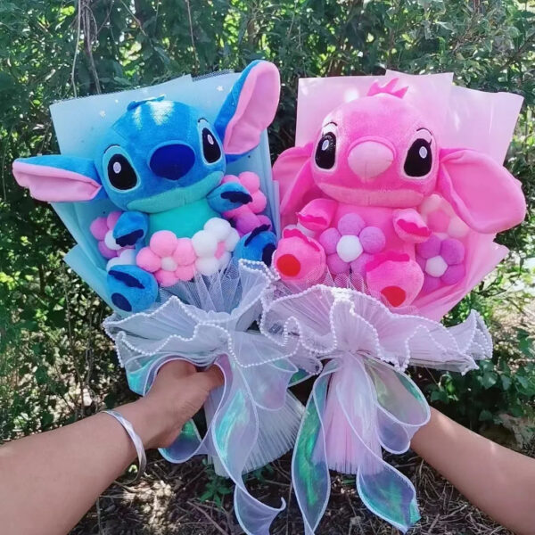 Sa744fa58f926470ab120ebb3e09c0d83i.jpg Anime Lilo and Stitch Bouquet Cartoon Stuffed Plush Doll Toy Animals Valentine's Day Christmas Birthday Wedding Party Gifts