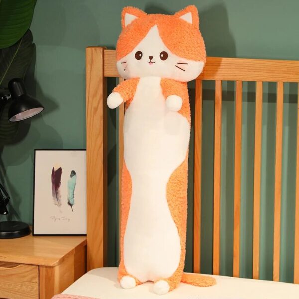 Oreiller en peluche Catnip le long chat