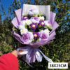 Creative Bouquet Knitted Roses Carnations Flowers Hand-Knitted Birthday Crochet Teacher's Day Valentine Christmas Gifts
