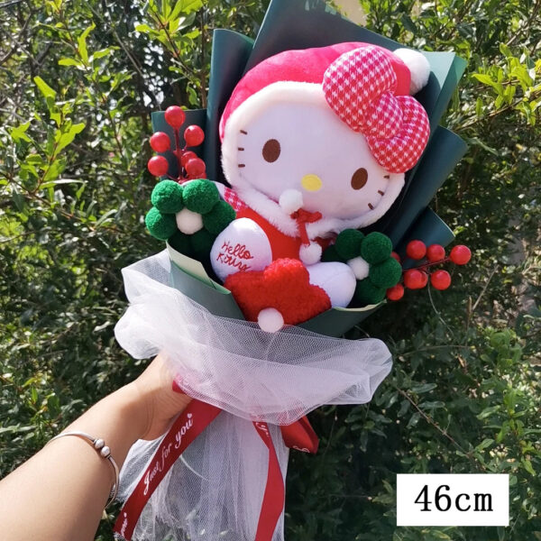 Bouquet de peluches Kuromi,  My Melody, Hello Kitty, Cinnamoroll Sanrio Anime
