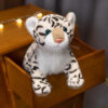 Peluches léopard des neiges réalistes