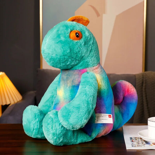 Peluches caméléon colorées