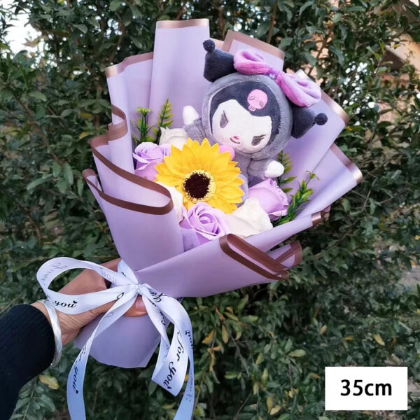 Bouquet Fleur Peluche Hello Kitty