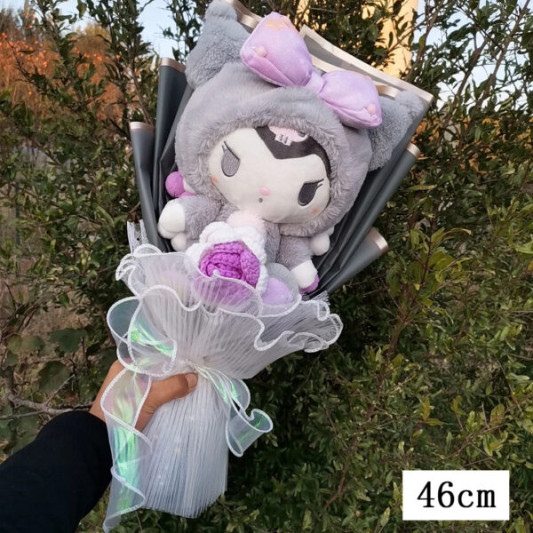 Bouquet de peluches Kuromi,  My Melody, Hello Kitty, Cinnamoroll Sanrio Anime