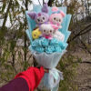 Kuromi My Melody Hello Kitty Cinnamoroll Anime Plush Bouquet Doll Toy Valentine's Day Girls Birthday Christmas Graduation Gift
