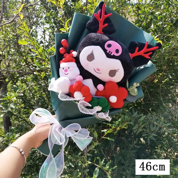 Bouquet de peluches Kuromi,  My Melody, Hello Kitty, Cinnamoroll Sanrio Anime