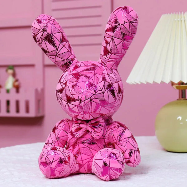 Peluche Abstract Geometrical Shiny Bunny & Teddy