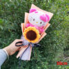 Christma Sanrio Kuromi Hello Kitty Cinnamoroll Cartoon Plush Bouquet Rose Wedding Party Decoration Valentine's Day Gift Promotio