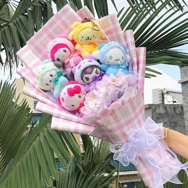 Bouquet Fleur Peluche Lapin Sanrio