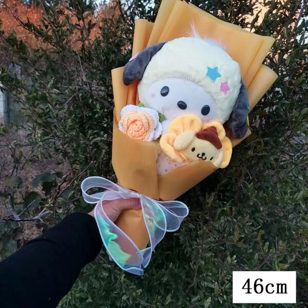 Bouquet de peluches Kuromi,  My Melody, Hello Kitty, Cinnamoroll Sanrio Anime