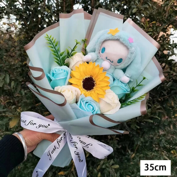 Bouquet Fleur Peluche Hello Kitty