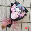 Christma Sanrio Kuromi Hello Kitty Cinnamoroll Cartoon Plush Bouquet Rose Wedding Party Decoration Valentine's Day Gift Promotio