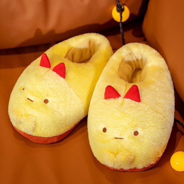 Adorables chaussons en peluche en forme d'animaux, parfaits pour les cadeaux