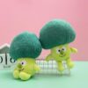 Légumes et animaux en peluche