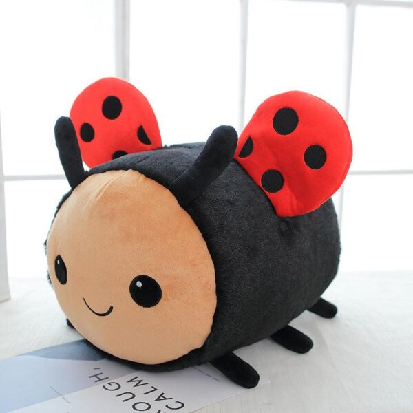 Peluche abeille coccinelle de dessin animé