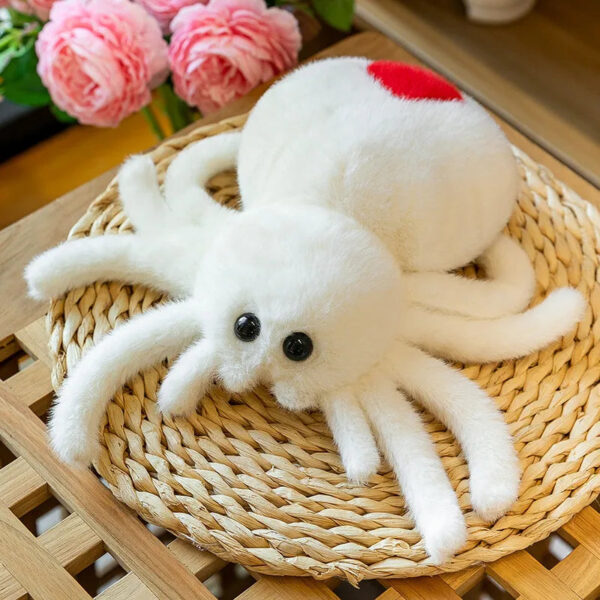 Peluche araignée sauteuse réaliste