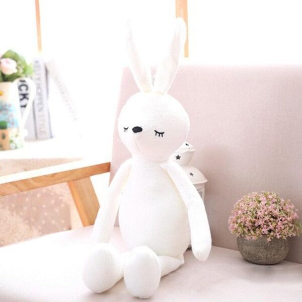 Oreiller Eléphant Lapin pour Bébé Fille Animal en Peluche